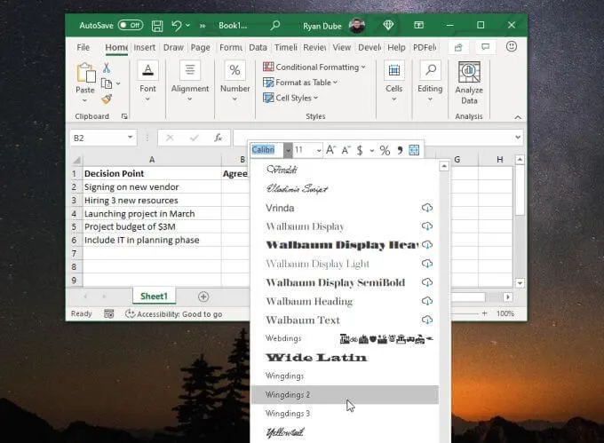 4 cách sử dụng dấu kiểm trong Excel 2 4 cách sử dụng dấu kiểm trong Excel