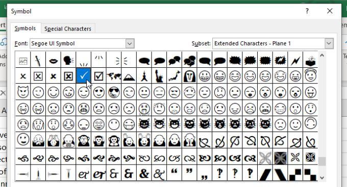 4 cách sử dụng dấu kiểm trong Excel 16 4 cách sử dụng dấu kiểm trong Excel