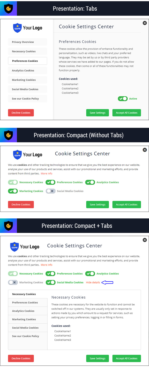 Cookie Plus GDPR - Giải pháp đồng ý cookie cho WordPress. Master Popups Addon - 13