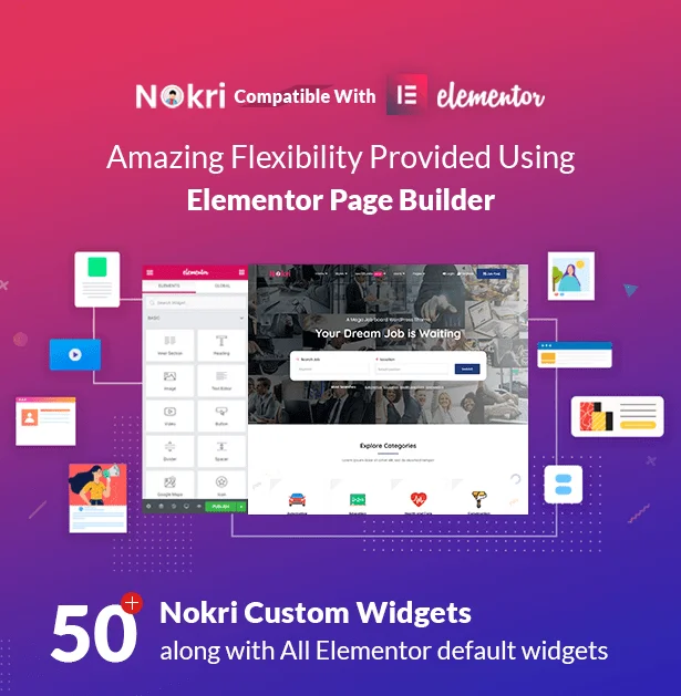 nokri elementor tương thích