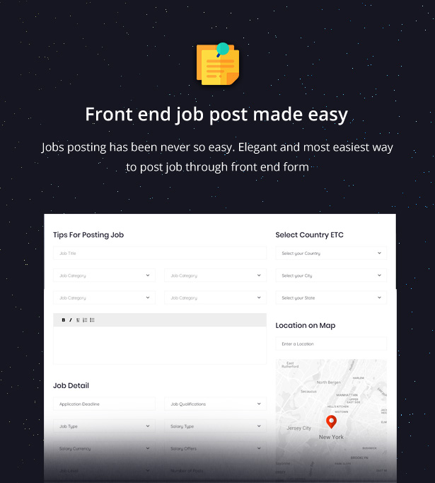 đăng tuyển dụng ở front end