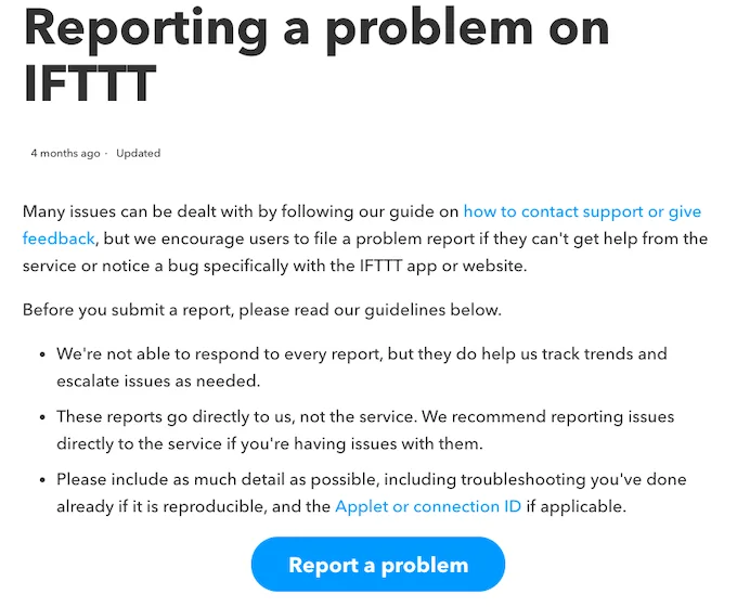 IFTTT không hoạt động? 8 cách để sửa chữa 14 IFTTT không hoạt động? 8 cách để sửa chữa