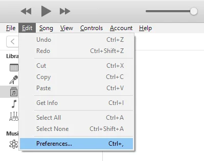 itunes-preferences - Mẹo kỹ thuật trực tuyến Cách chia sẻ thư viện iTunes từ máy tính của bạn