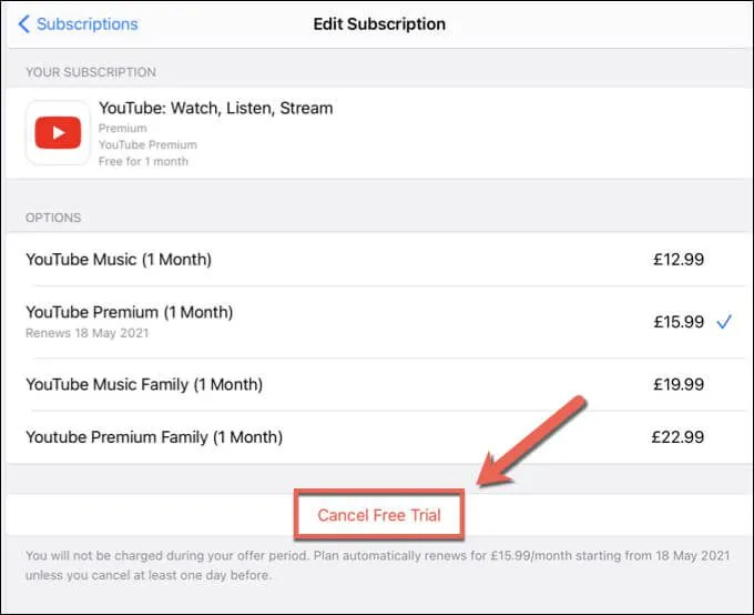 Cách hủy hoặc tạm dừng đăng ký YouTube Premium 44 Cách hủy hoặc tạm dừng đăng ký YouTube Premium