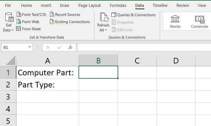 Cách tạo nhiều danh sách thả xuống được liên kết trong Excel 2 Cách tạo nhiều danh sách thả xuống được liên kết trong Excel