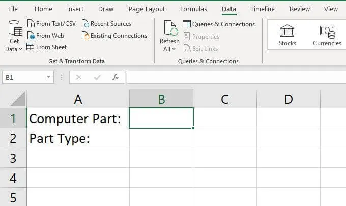 Cách tạo nhiều danh sách thả xuống được liên kết trong Excel 2 Cách tạo nhiều danh sách thả xuống được liên kết trong Excel