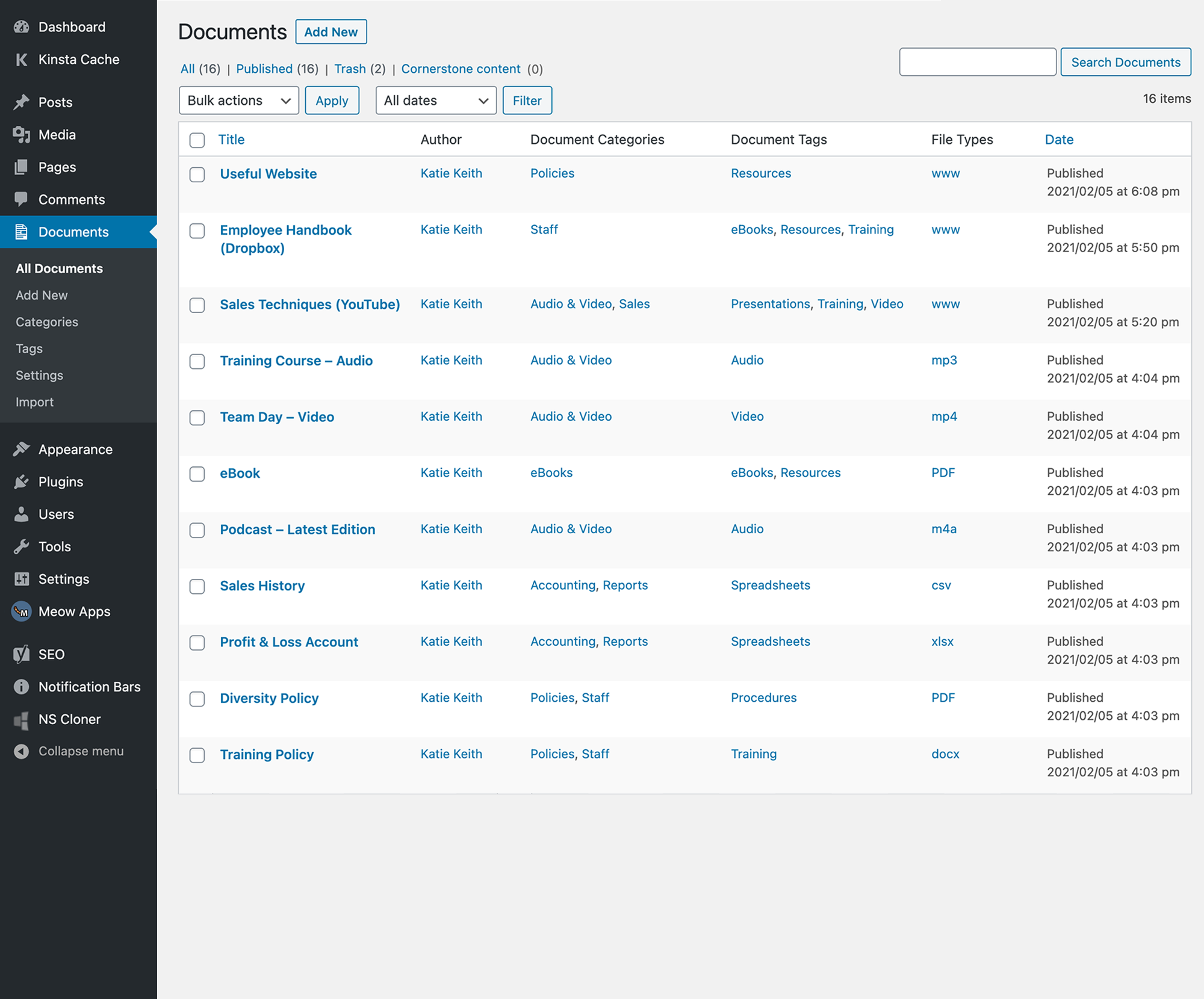 Document Library Pro - Barn2 Plugins 11