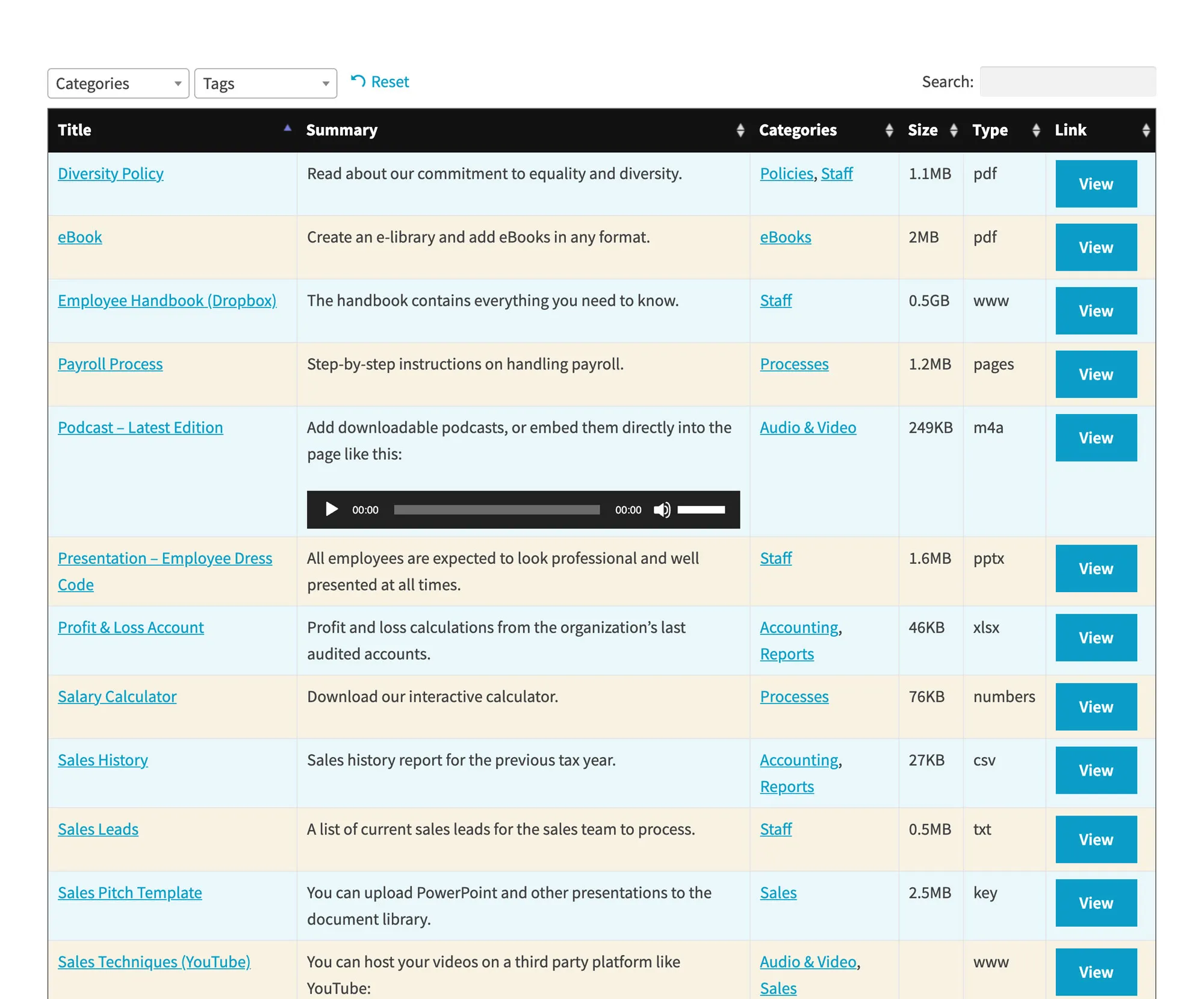 Document Library Pro v2.0.2 NULLED - Barn2 Plugins 6 Document Library Pro - Barn2 Plugins 3