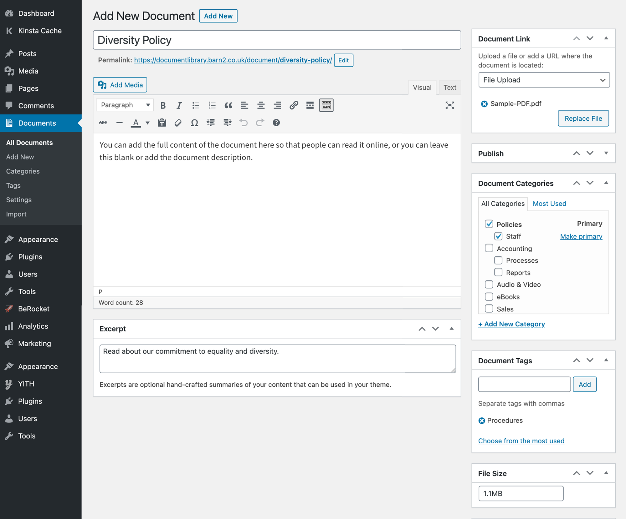 Document Library Pro - Barn2 Plugins 7