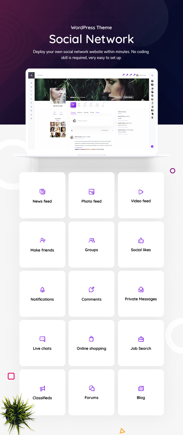 Tổ ong | Mạng xã hội WordPress Theme