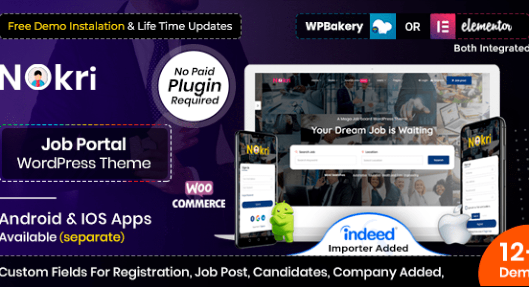 Download: Nokri – Job Board WordPress Theme