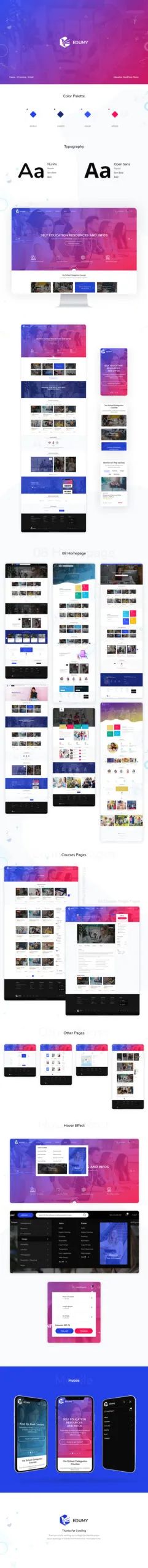 Edumy - LMS Online Education Course WordPress Theme