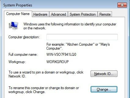 Khắc phục “ máy tính không thể truy cập được. Bạn có thể không được phép sử dụng tài nguyên mạng này ” 1 thay đổi nhóm làm việc