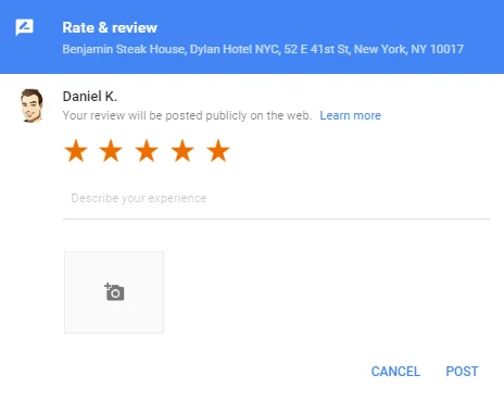 Viết đánh giá trực tiếp