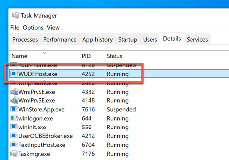 Wudfhost.exe là gì và nó có an toàn không? 2 Wudfhost.exe là gì và nó có an toàn không?
