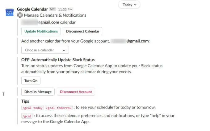 Cách tích hợp lịch Slack hoạt động 59 Cách tích hợp lịch Slack hoạt động