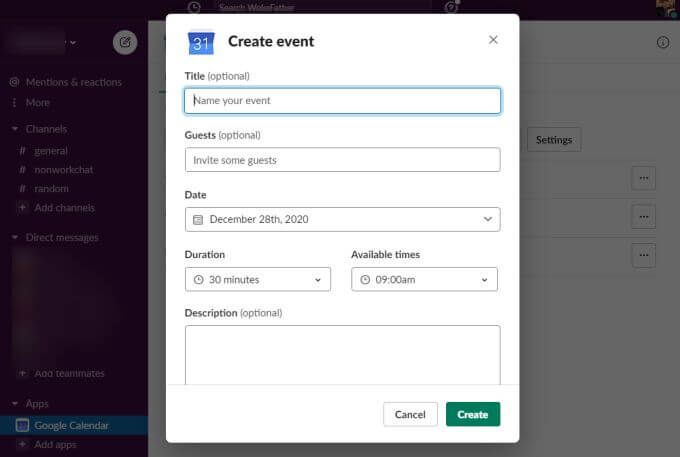 Cách tích hợp lịch Slack hoạt động 22 Cách tích hợp lịch Slack hoạt động