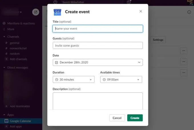 Cách tích hợp lịch Slack hoạt động 53 Cách tích hợp lịch Slack hoạt động