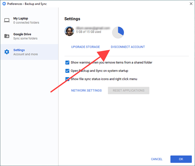 Cách thay đổi vị trí thư mục sao lưu và đồng bộ hóa của Google Drive 16 Cách thay đổi vị trí thư mục sao lưu và đồng bộ hóa của Google Drive