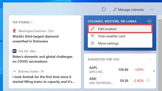 Cách xóa Tin tức và Thời tiết khỏi Thanh tác vụ Windows 10 6 Cách xóa Tin tức và Thời tiết khỏi Thanh tác vụ Windows 10