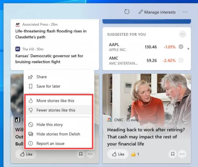Cách xóa Tin tức và Thời tiết khỏi Thanh tác vụ Windows 10 14 Cách xóa Tin tức và Thời tiết khỏi Thanh tác vụ Windows 10