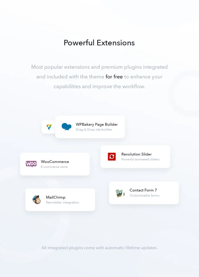 Tiện ích mở rộng mạnh mẽ