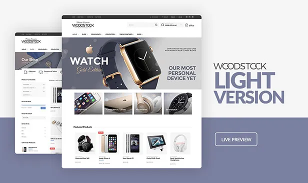 Woodstock - Cửa hàng điện tử WooCommerce Theme - 4