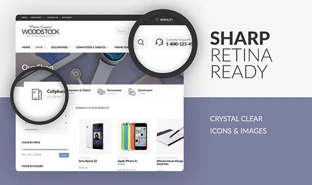 Woodstock - Cửa hàng điện tử WooCommerce Theme - số 8