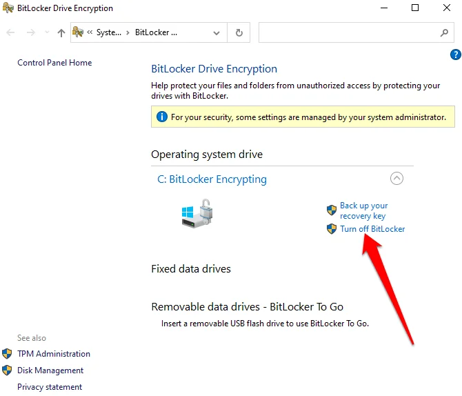 Làm thế nào để quay Off hoặc Tắt Bitlocker trên Windows 10 6 Làm thế nào để quay Off hoặc Tắt Bitlocker trên Windows 10