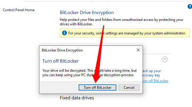 Làm thế nào để quay Off hoặc Tắt Bitlocker trên Windows 10 16 Làm thế nào để quay Off hoặc Tắt Bitlocker trên Windows 10