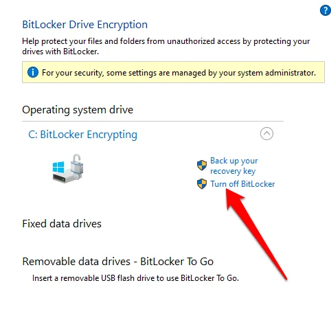 Làm thế nào để quay Off hoặc Tắt Bitlocker trên Windows 10 14 Làm thế nào để quay Off hoặc Tắt Bitlocker trên Windows 10