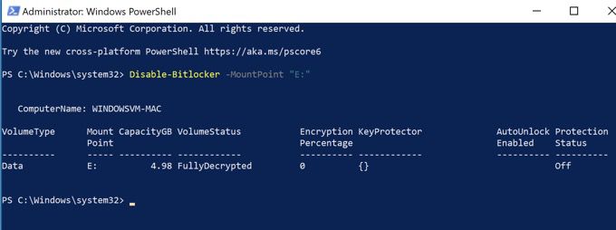Làm thế nào để quay Off hoặc Tắt Bitlocker trên Windows 10 28 Làm thế nào để quay Off hoặc Tắt Bitlocker trên Windows 10