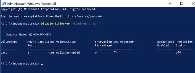 Làm thế nào để quay Off hoặc Tắt Bitlocker trên Windows 10 28 Làm thế nào để quay Off hoặc Tắt Bitlocker trên Windows 10