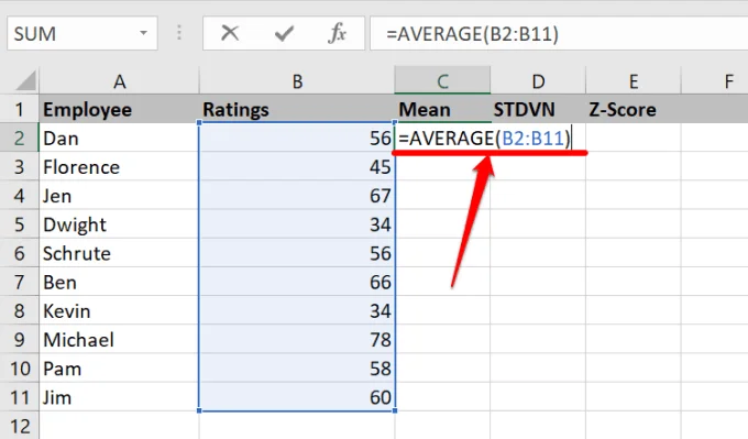 Cách tính điểm Z trong Excel 31 Cách tính điểm Z trong Excel
