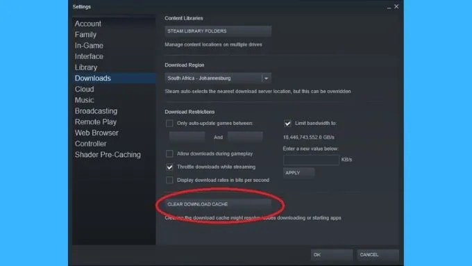 Cách khắc phục lỗi ghi đĩa trong Steam 37 Cách khắc phục lỗi ghi đĩa trong Steam