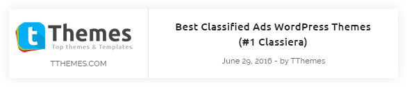 Classiera nổi bật trên tthemes.com