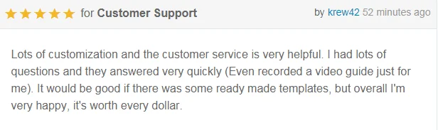 Phản hồi của khách hàng