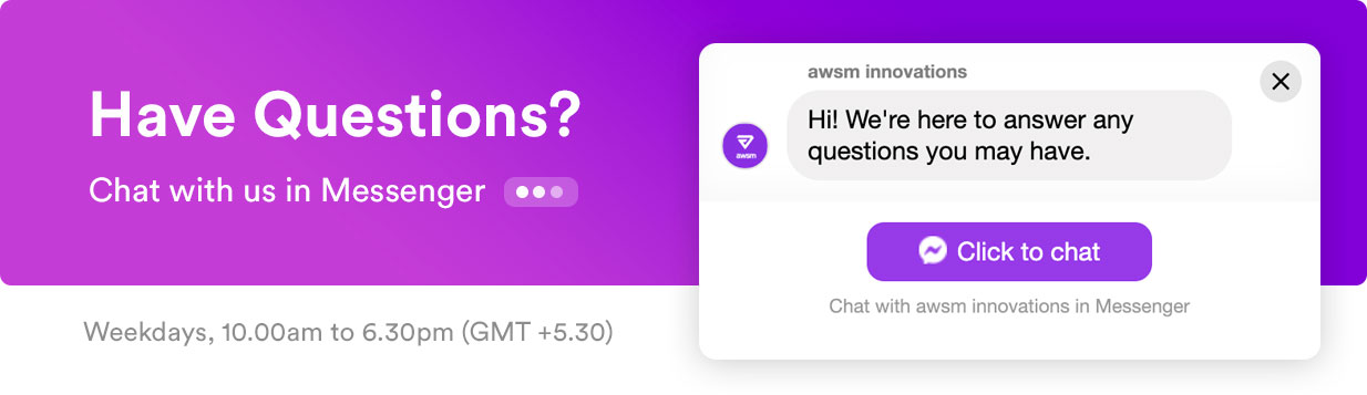 Trò chuyện với chúng tôi trên Messenger