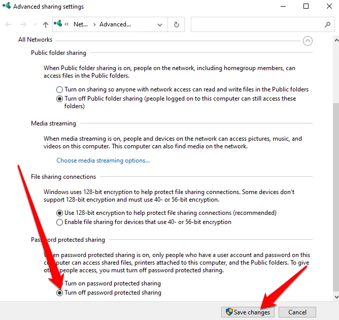 Khắc phục không thể truy cập hoặc xem thư mục được chia sẻ từ PC chạy Windows 10 26 Khắc phục không thể truy cập hoặc xem thư mục được chia sẻ từ PC chạy Windows 10