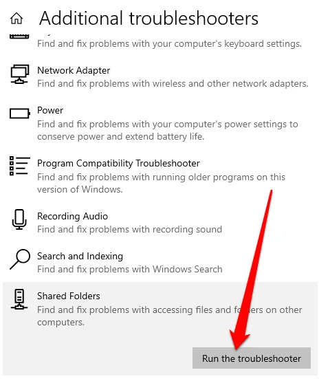 Khắc phục không thể truy cập hoặc xem thư mục được chia sẻ từ PC chạy Windows 10 58 Khắc phục không thể truy cập hoặc xem thư mục được chia sẻ từ PC chạy Windows 10