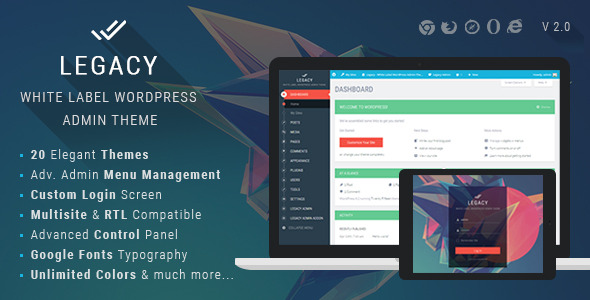Tư liệu - Nhãn trắng WordPress Admin Theme - 2