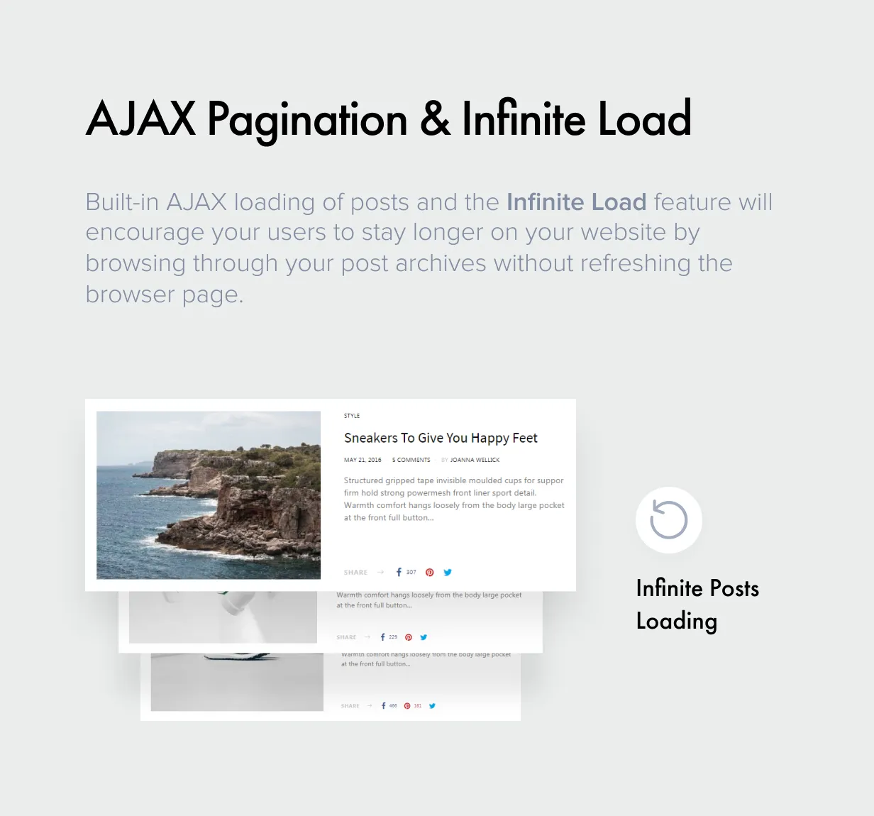 Authentic v7.1.1 - Lifestyle Blog & Magazine WordPress Theme 25 Phân trang AJAX