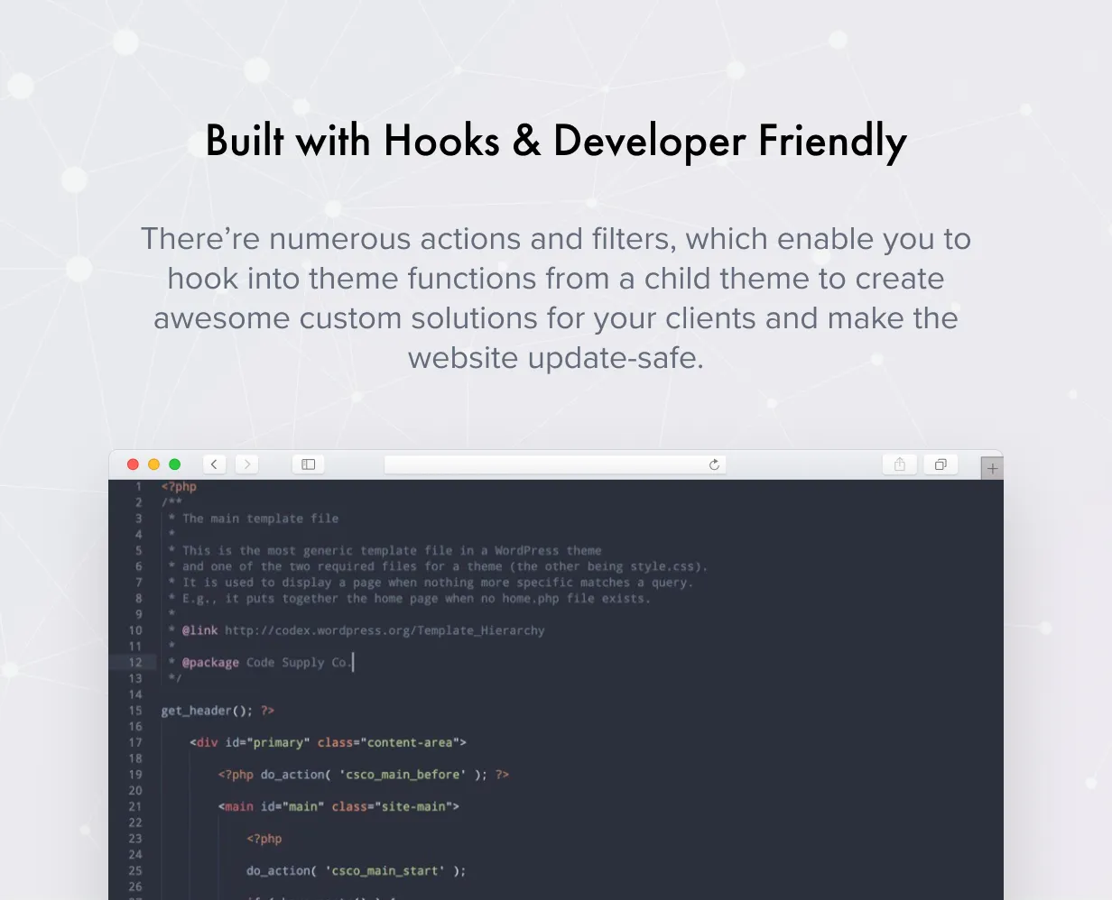 Authentic v7.1.1 - Lifestyle Blog & Magazine WordPress Theme 44 Thân thiện với nhà phát triển