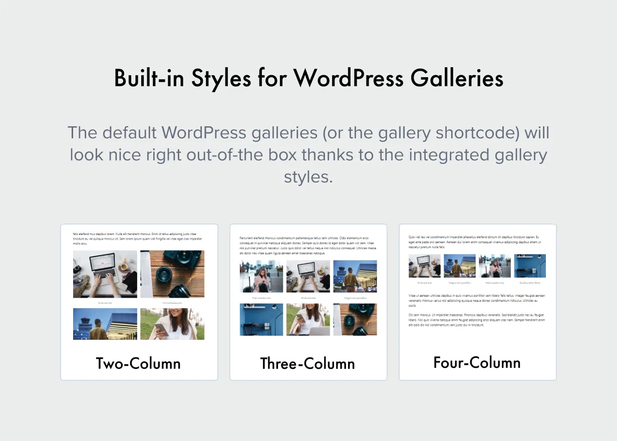 Authentic v7.1.1 - Lifestyle Blog & Magazine WordPress Theme 54 Phong cách cho phòng trưng bày