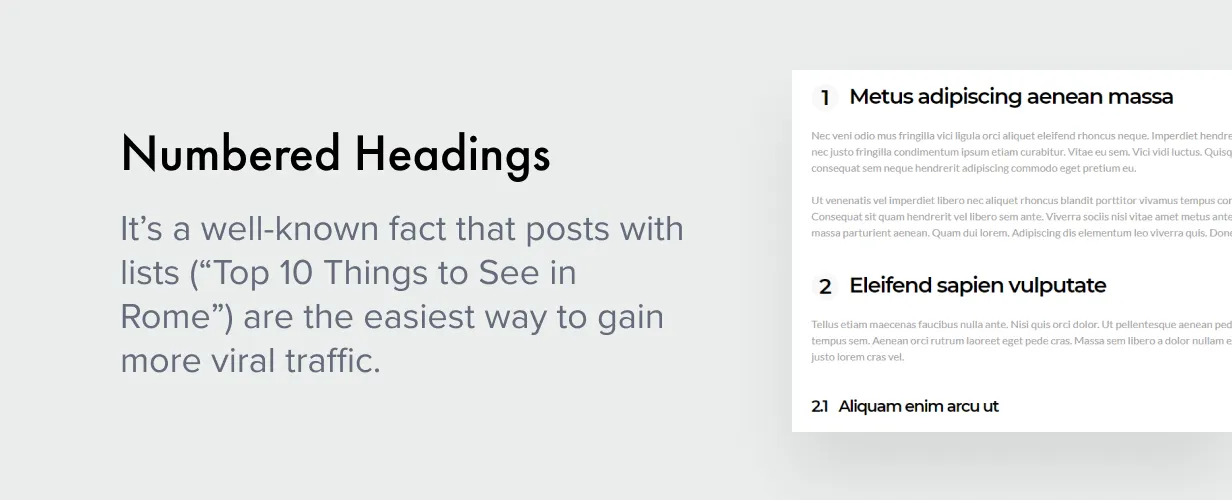 Authentic v7.1.1 - Lifestyle Blog & Magazine WordPress Theme 63 Tiêu đề được đánh số