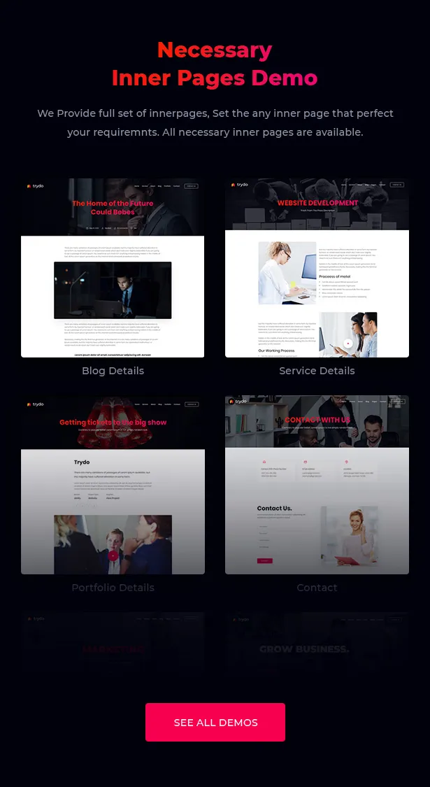 Trydo - Creative Agency & Portfolio Theme - số 8