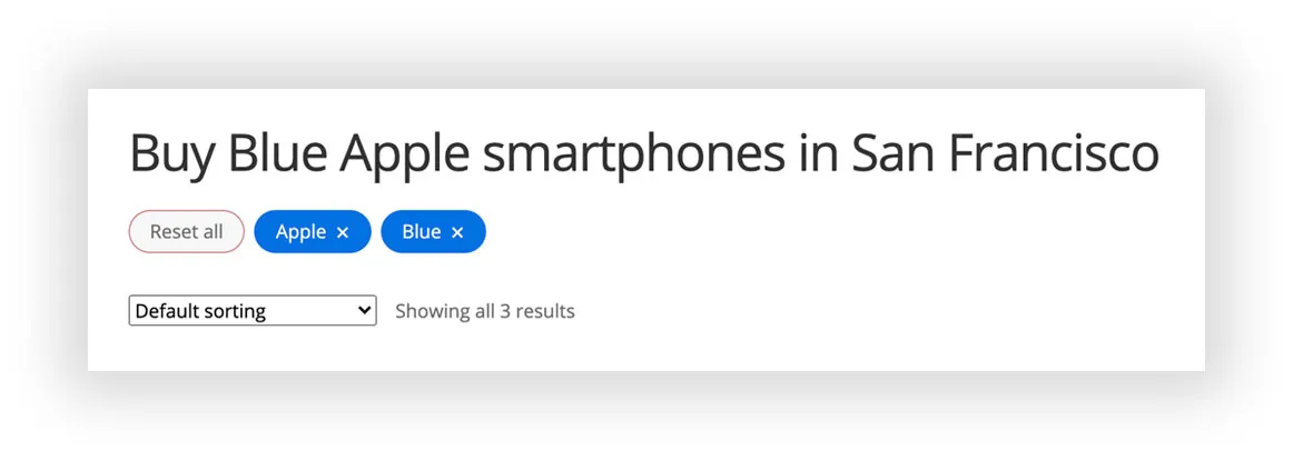 Lọc mọi thứ - WooCommerce Lọc sản phẩm tiêu đề H1 riêng lẻ