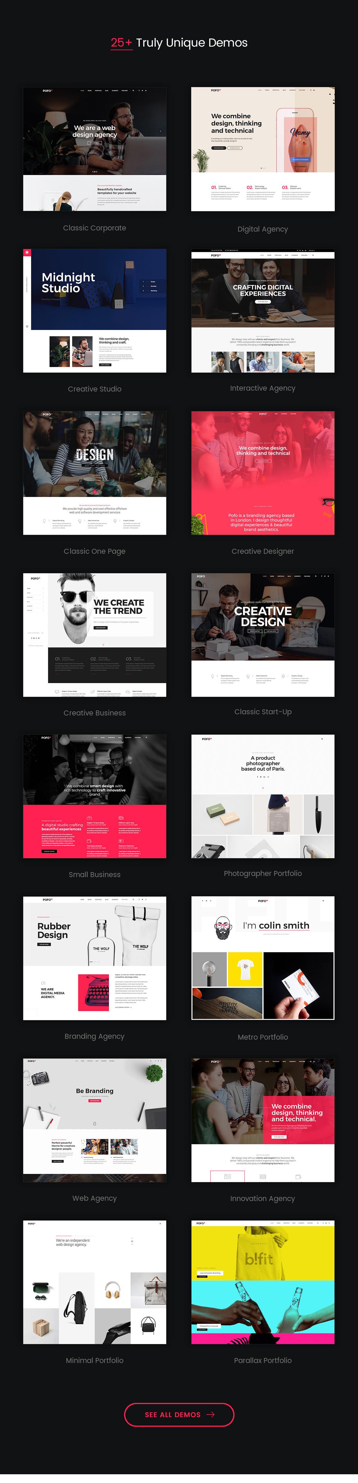 Pofo - Danh mục đầu tư sáng tạo và Blog WordPress Theme - số 8