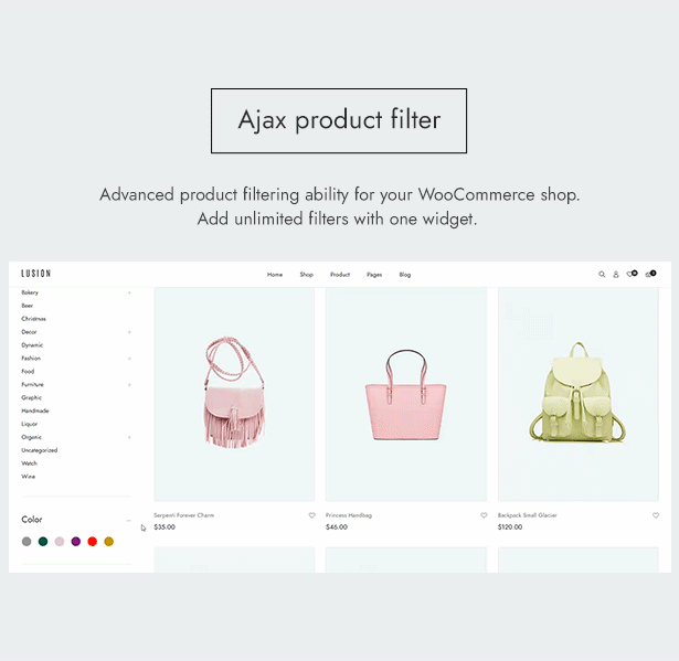 Lusion - WordPress thương mại điện tử đa năng Theme