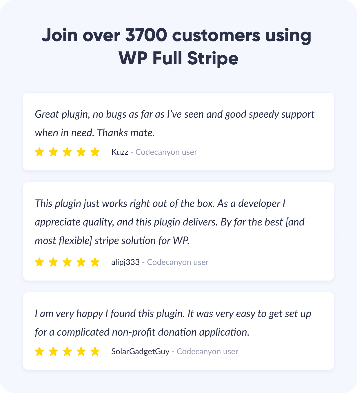 WP Full Stripe - Khả năng tương thích